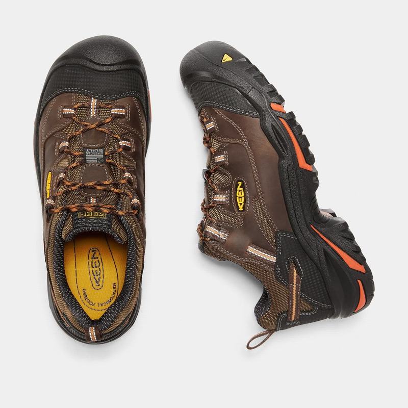 Keen Braddock Kısa Waterproof Soft Toe - Erkek Iş Botu - Kahverengi/Siyah - Türkiye (891763DEN)